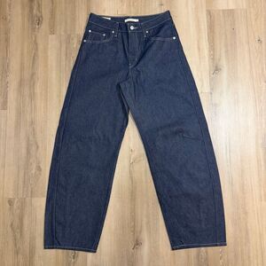 Levi’s Dad Barrel Sample Jeans Raw Indigo Denim Sz 27 Oversized Baggy Wide Leg
